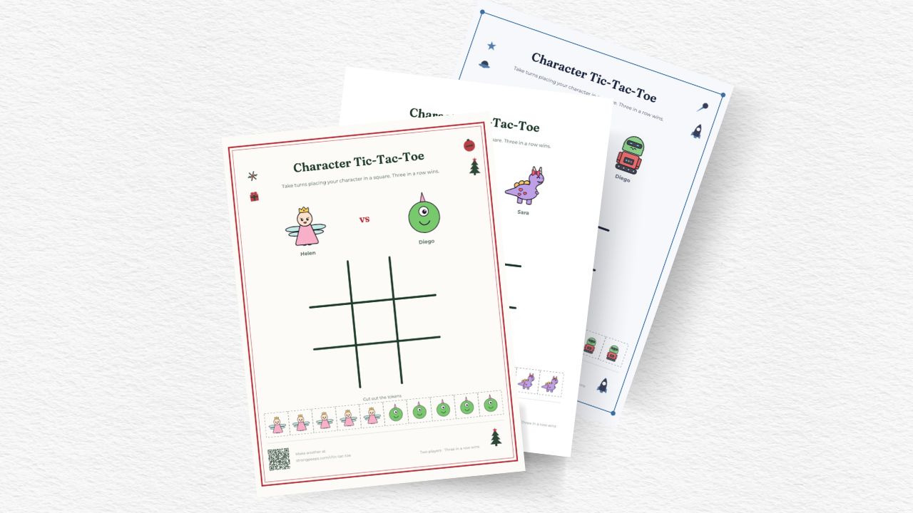 Character Tic-Tac-Toe